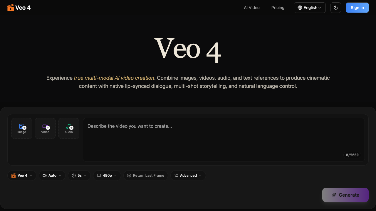Veo 4 screenshot