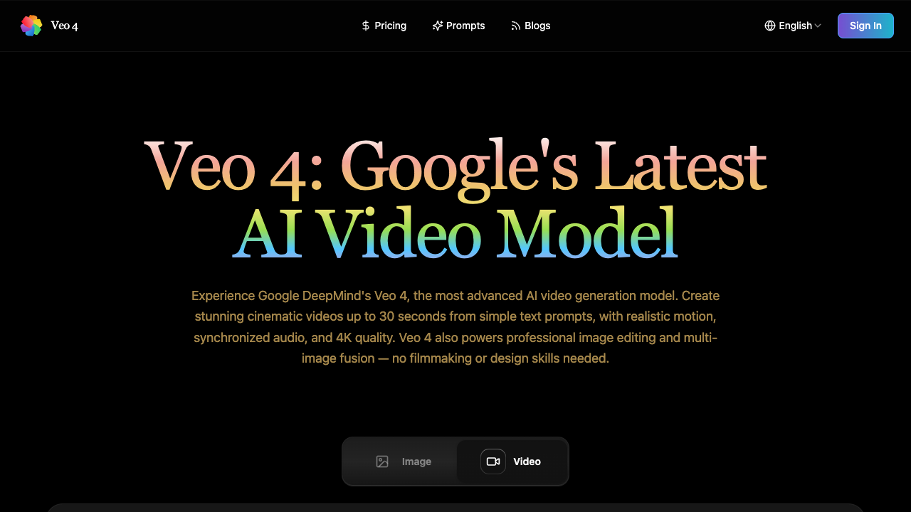Veo 4 screenshot