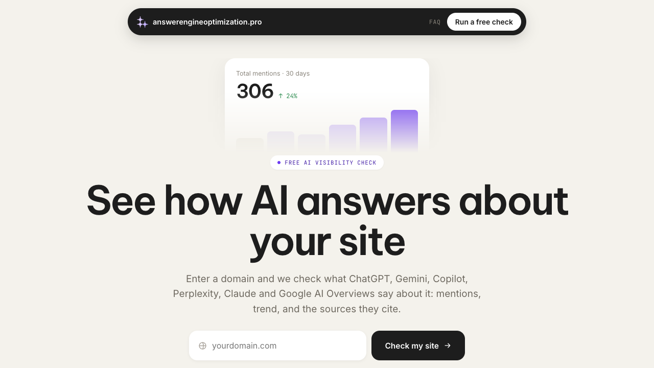 answerengineoptimization.pro screenshot