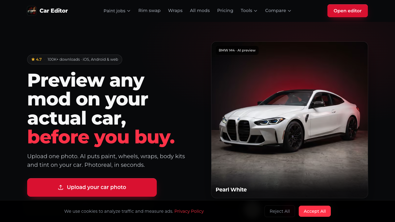 Car Editor screenshot