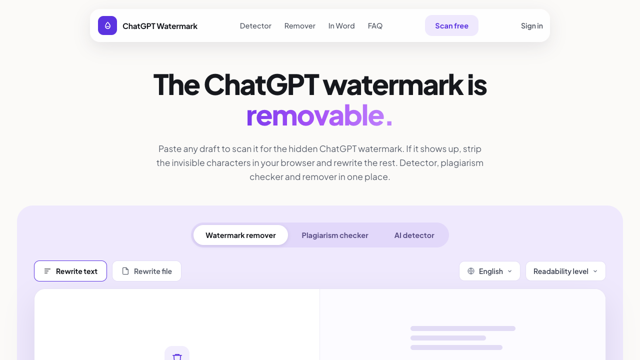 ChatGPT Watermark screenshot