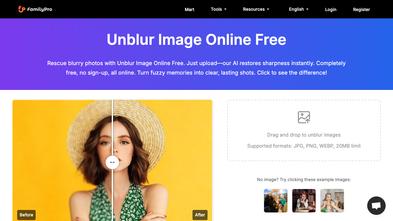 Unblur Image Online Free screenshot