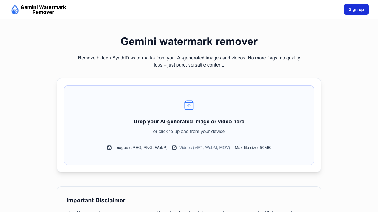 Gemini Watermark Remover screenshot