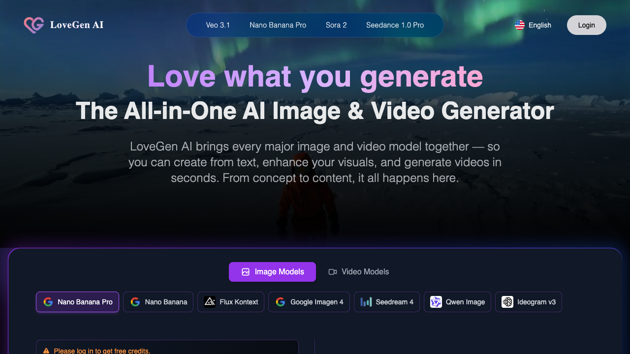 LoveGen AI screenshot
