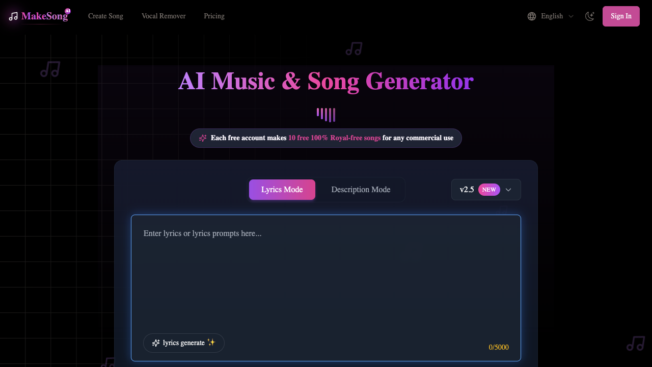 Make Song screenshot