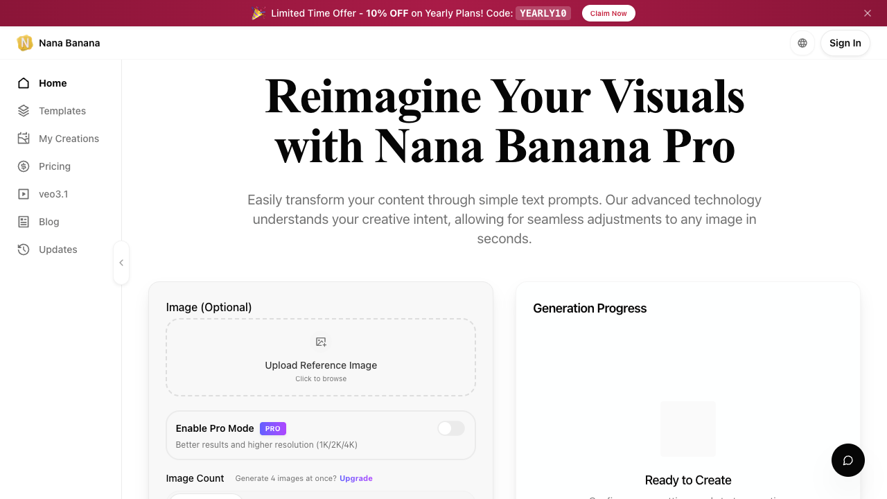 Nana Banana Pro screenshot
