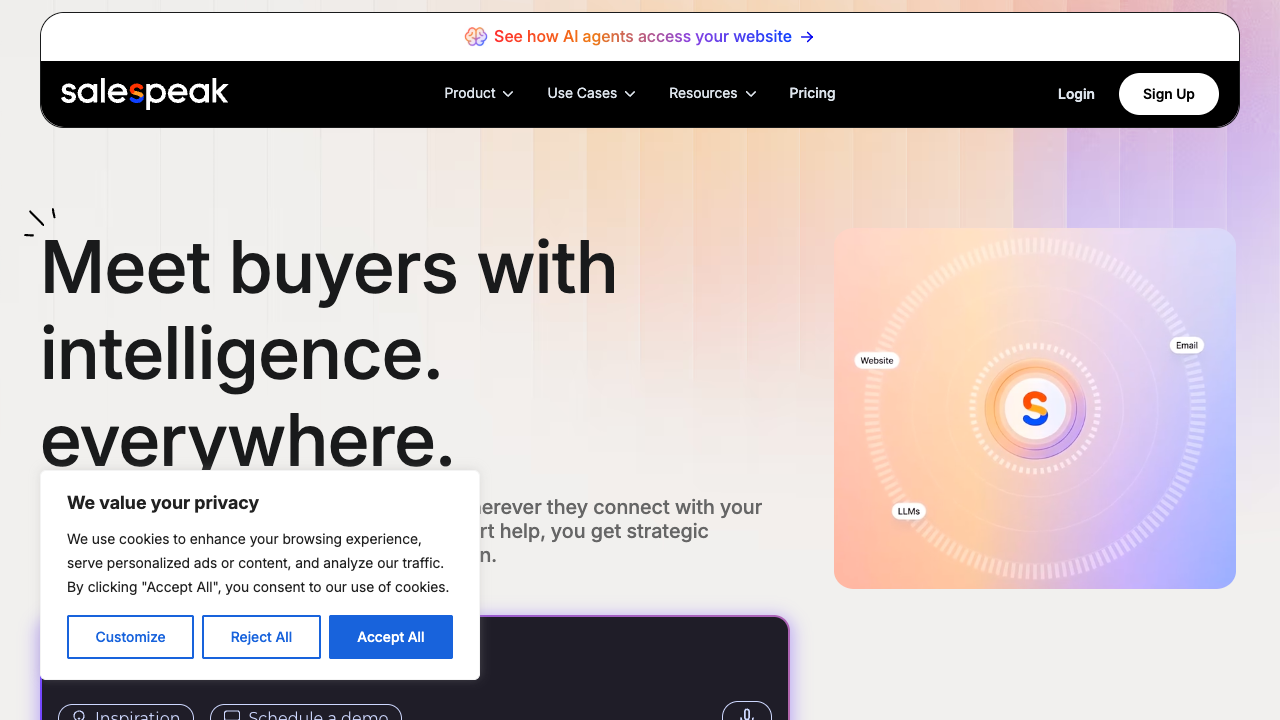 Salespeak screenshot