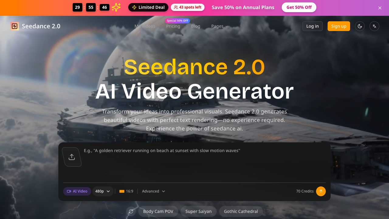 Seedance 2.0 screenshot