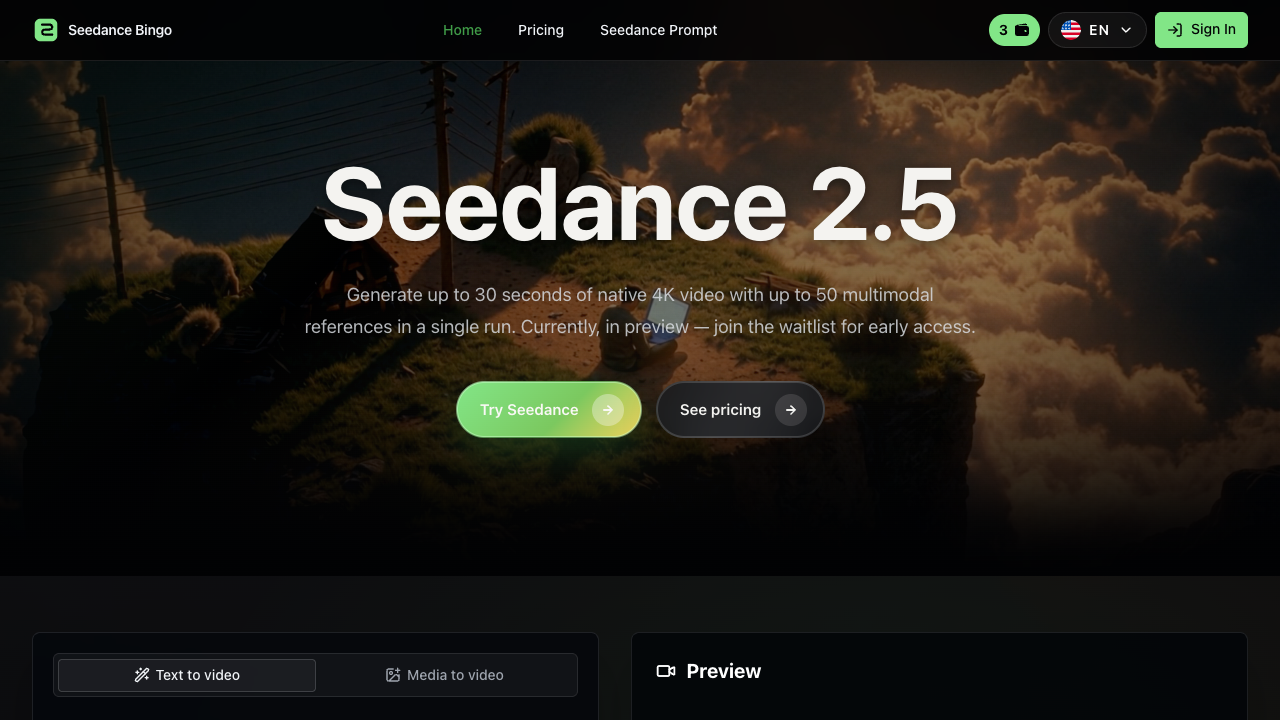 Seedance Bingo screenshot
