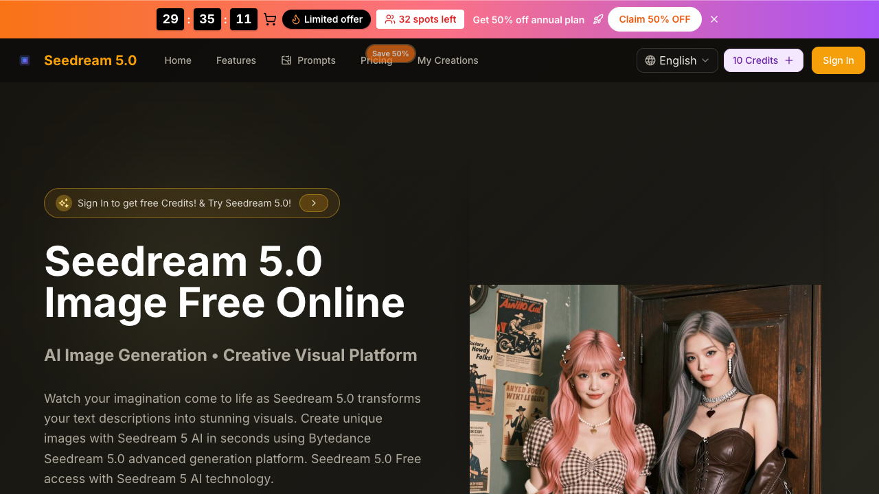 Seedream 5.0 screenshot