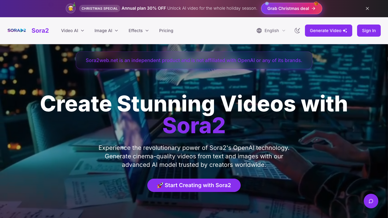 Sora2 AI Video Generator screenshot