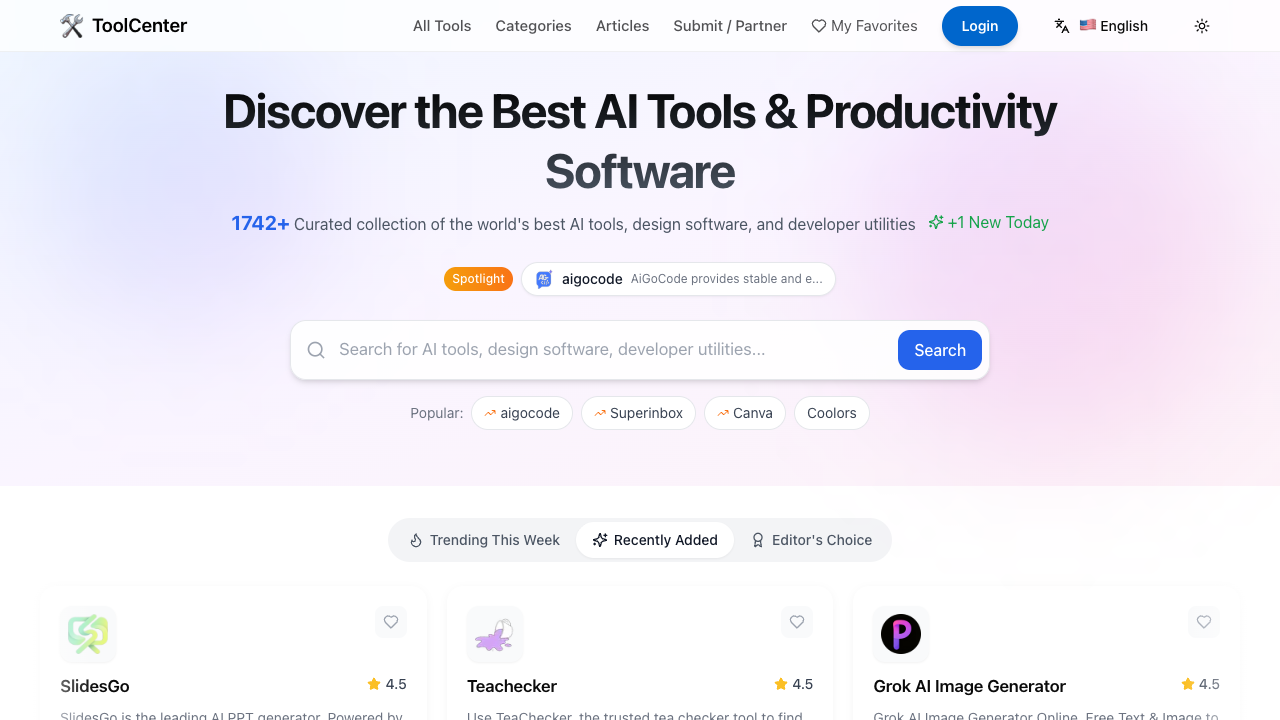 ToolCenter screenshot