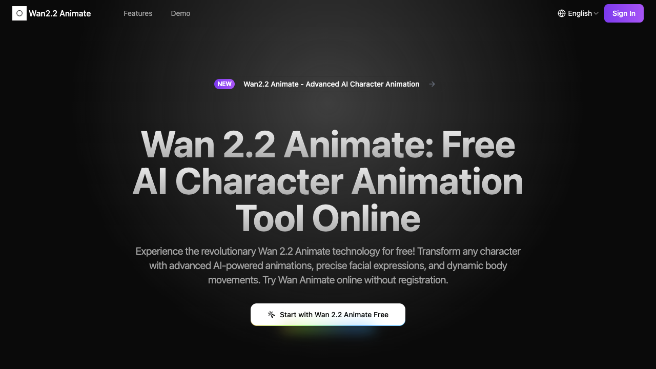 Wan 2.2 Animate screenshot