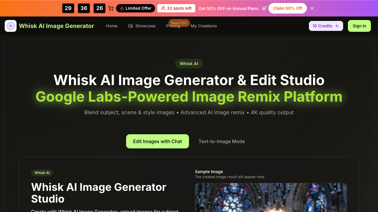 Whisk AI Image Generator screenshot